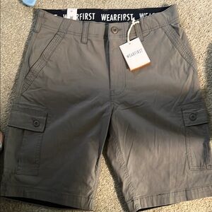 Men's Gray Cargo Shorts